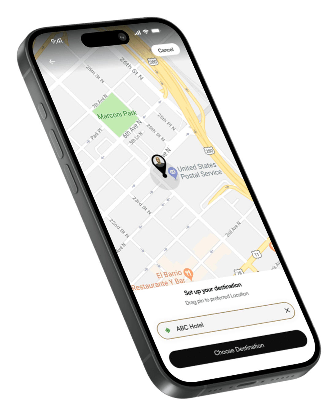 Rydepro app interface showcasing unique services